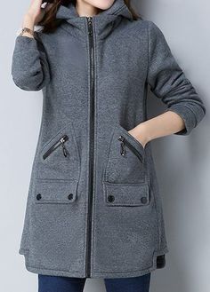 Grey Coats For Women, Mode Mantel, Fall Fashion Coats, Outfits For Work, Work Dresses, Winter Outerwear, Fall Outfits For Work, Grey Coat, Coat Fashion