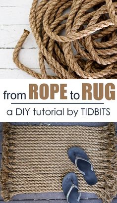 rope to rug is an easy diy project for beginners