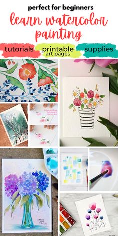 watercolor painting is an easy way to learn how to paint flowers