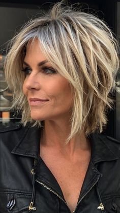 Long Fine Hair, Hair Cuts With Layers, Choppy Bob Haircuts, Easy Hair Cuts, Bob Hairstyles With Bangs, Choppy Bob Hairstyles, Hairstyles Color, Choppy Bob