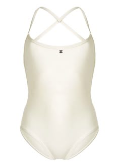 Chanel Bathing Suit, Chanel Bodysuit, Chanel Swimsuit, Designer Suits For Women, Swimwear Aesthetic, Calvin Klein Swimwear, Swimsuit White, Chica Cool, Bathing Suit Dress