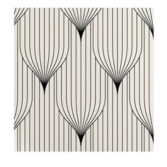 an art deco wallpaper with black and white lines