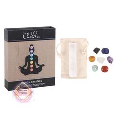 the chakra set includes seven chakras and five chakras in their pouch