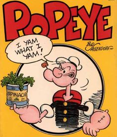 an old comic book cover with pope saying i'm what i am, and a potted plant