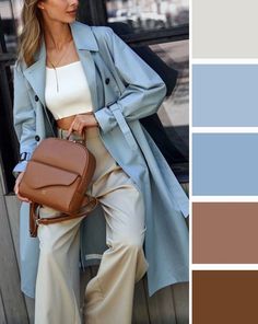 Light Spring Color Palette, Smart Casual Wardrobe, Colourful Style, Outfit Primavera