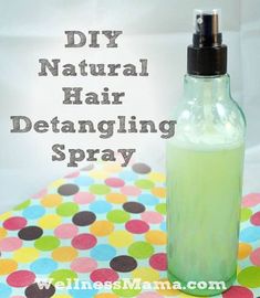 Diy Natural Hair, Detangling Spray, Natural Hair Diy, Wellness Mama, Homemade Lotion, Marshmallow Root, Detangler Spray, Home Remedies For Hair, Homemade Hair Products