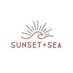 the logo for sunset and sea