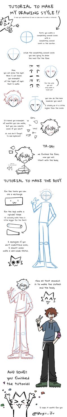 an info sheet showing how to draw the human body