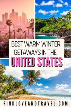 Winter Getaways In The Us, Vacation Ideas United States, Best Winter Vacations, Warm Vacation, Winter Getaways, Winter Vacations, East Coast Usa, Maui Resorts, Winter Travel Destinations