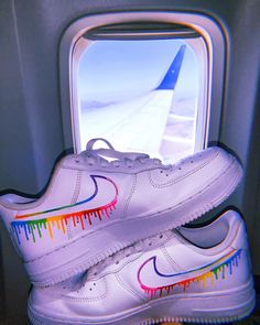 Behind The Scenes By by_jordana Painted Forces, Paint Shoes, Air Force One Shoes, Galaxy Shoes, Custom Nike Air Force, Nike Art, Art Shoes