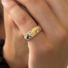 SCATTERED DIAMOND CLOUD RING – Starling Cloud Ring, Dainty Gold Rings, Gem Shop, Sparkly Jewelry, Starling, Classic Jewelry, Gold Accessories, Accessories Jewelry Necklace, Favorite Rings