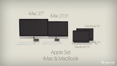 an image of apple desktops and laptops on display