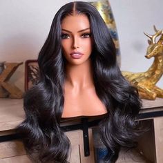 Brand New. Real Glueless Wig Hd 5x5 Lace Closure Wigs Body Wave Pre Plucked 180% Density Natual Black, Comes With Wig Cap & In It’s Bag Still! Length: 18 Frontal Wig Body Wave, Natural Human Hair, Brazilian Remy Hair, 100 Human Hair Wigs, Body Wave Wig, Body Wave Hair, Lace Closure Wig, Hair Life, Closure Wig