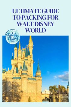 Cinderella Castle from the side Pack For Disney World, What To Pack For Disney, Kid Friendly Vacations, Family Traveling, Disney Resort Hotels, Disney Souvenirs, Disney World Vacation Planning