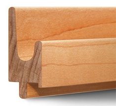 a wooden business card holder on a white background