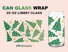 Christmas Tree Wrap, Can Shaped Glasses, Doodles Design, Peace Coffee, Halloween Cans, Christmas Doodles, Cup Crafts