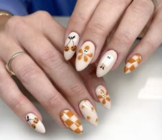 Holloween Nails, Pumpkin Nails, Seasonal Nails, Cute Gel Nails, Halloween Nail Designs, Dream Nails