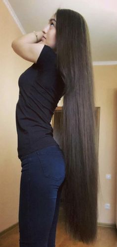 One Length Hair, Long Brown Hair