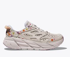 HOKA ONE ONE® Vibrant Bloom Clifton L for | HOKA ONE ONE® Marathon Gear, Nimbus Cloud, Hoka Clifton, Hoka Shoes, Running In Cold Weather, Floral Shoes, Unisex Shoes, Trail Running Shoes, Perfect Shoes