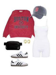 Outfits Styling, Boston University, Baseball Game, Athleisure Outfits, Simple Trendy Outfits, Hippie Outfits