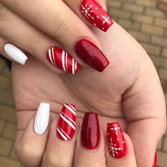 It can be anything, as long as it's holiday-themed! Red And White Christmas