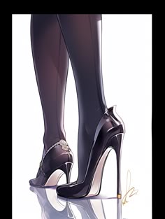 Clothes Perspective, How To Draw Heels, Anatomy Learning, Dream Heels