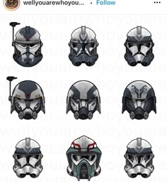 star wars helmet stickers are shown on the phone