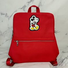 Disney World Red Mickey Backpack Mickey Mouse Everyday Backpack, Mickey Mouse Standard Backpack, Casual Minnie Mouse Backpack For Travel, Casual Minnie Mouse Standard Backpack, Mickey Mouse Travel Backpack, Mickey Mouse Backpack For Travel, Disney Mickey Mouse Standard Backpack, Mickey Mouse Backpack For Daily Use, Trendy Red Backpack