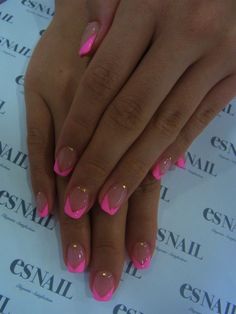 Hand Jive, Pink French Nails, Unghie Sfumate, Nagellack Trends, Pink French, French Nail Designs, French Nail