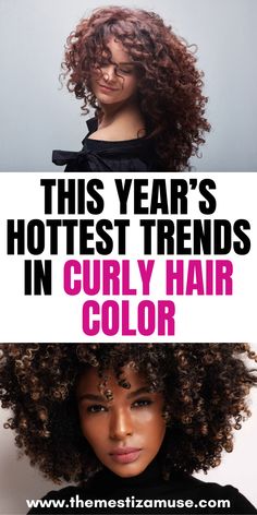 Stay ahead of the game with this year's hottest trends in curly hair color! From warm chocolate browns and vibrant reds to playful lavender and bold hot pinks, discover the best shades to enhance your curls. Learn how to choose the perfect color that complements your skin tone and express your unique style! Hair Colour Styles Trends, How To Choose Hair Color, Brown Hair Looks