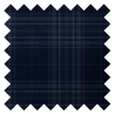 a blue and black plaid fabric