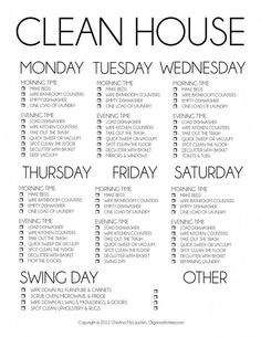 the clean house calendar is displayed on an iphone screen, and it's time to go