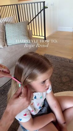 Trying to learn how to do a rope braid hairstyle? I hope this tutorial helps! If you have been around for a while then you already know we are constantly using rope braids in so many cute hairstyles. They just are a fun switch compared to a traditional braid. Save for when you need hair inspo! How To Do Twisted Braid, Kids Hairstyles With Headband, How To Braid Toddler Hair, Beach Hairstyles For Kids, Pool Hair Ideas Hairstyles For Kids, Hairstyles For Kids For School, How To Do A Braid, Toddler French Braid, How To Do Braids