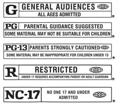 four different signs are shown in black and white