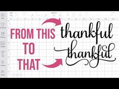 the words from this thanksgiving to that are in pink and black on a white background