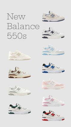 shoes Sneakers Shoes Aesthetic, Nb 550 Colorways, Shoes For Women Sneakers Aesthetic, Bew Balance 550 Outfits, Nike Balance 550, Outfits With 550 New Balance, Newbalance 550s Outfits, Sneakers You Need, Must Need Shoes