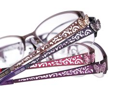 www.simonberry.co.uk Anna Sui Makeup, Anna Sui Tights, Anna Sui Mermaid, Anna Sui Accessories, Purple Prescription Glasses, Anna Sui, American Fashion Designers, Frame Design, Personalized Items