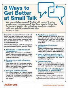 an advert for the small talk campaign