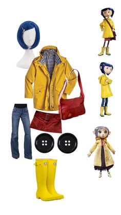 an assortment of clothing and accessories for dolls