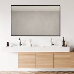 The Altair Sassi 48" x 30" Bathroom Vanity Wall Mirror: Streamlined Elegance, Versatile Utility Embrace the minimalist charm of the Sassi Wall Mirror, a perfect blend of straightforward design and versatile functionality. Available in matte black or brushed gold and 24 in., 36 in., and 48 in. diameters, this wall mirror distinguishes itself with its clean, straight lines, offering a modern twist to any space it graces. Sleek Design Enhancing Aesthetic and Spatial Perception: Contemporary Eleganc Rectangular Mirror Bathroom, Wooden Bathroom Mirror, 48 Inch Bathroom Vanity, Rectangle Bathroom, 30 Bathroom Vanity, Mirror Installation, Lighted Wall Mirror, Vanity Wall Mirror, Framed Wall Mirror