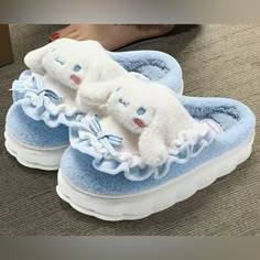 Nwt Sanrio’s Cinnamoroll Slippers Size 38-39 Official Sanrio License Cinnamon Roll Sanrio Items, Cinamonroll Stuff, Cinnamon Roll Shoes, Cute Sanrio Clothes, Cinamoroll Stuff, Cinnamoroll Decor, Cinnamoroll Slippers, Cinnamoroll Bedroom, Cinnamoroll Merch