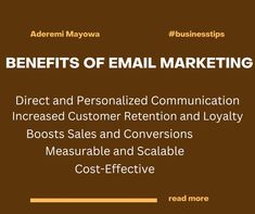 the benefits of email marketing for small businesses