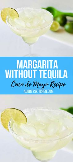 margarita without tequila recipe with limes in the background