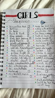 List Of Things To Do At A Sleepover, Things To Do At A Summer Sleepover, Sleep Over Checklist, Sleepover Shopping List, Fall Sleepover Ideas For Teens, Sleep Over Essentials, Sleep Over Ideas For Teens, Sleepover Ideas Aesthetic, What To Do When Bored With Friends