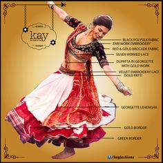 Informative Deepika Padukone Chaniya Choli, White Ghagra Choli, White Ghagra, Red Chaniya Choli, Dandiya Dress, Bollywood Theme Party, Ram Leela, Garba Dress, Langa Voni