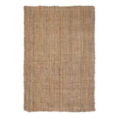 the woven rug is made from natural materials