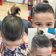 Faux Hawk For Boys, Boys Hairstyles Long On Top Shaved Sides, Contemporary Hairstyles, Little Boy Faux Hawk, Men’s Haircut Shaved Sides Long Top, Fohawk Boys Faux Hawk Toddler, Man Bun Haircut, Kids' Hairstyles, Oscar Hairstyles