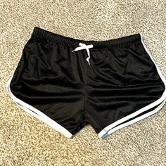 Purchased As A Gag Gift. Washed But Never Worn. Shorts Are Made Of A Single Layer Of Gym Short Mesh With No Liner. The Waist Has An Adjustable Tie And Elastic Waist Band. Casual Black Athletic Shorts For Vacation, Jordan Shorts, North Face Shorts, Mesh Short, Cotton Citizen, Champion Shorts, French Terry Shorts, Hot Shorts, Terry Shorts