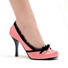 Ellie Shoes, Bow Heels, Satin Pumps, Lingerie Accessories, Comfortable Heels, Velvet Bow, Fabulous Shoes, Hot Shoes