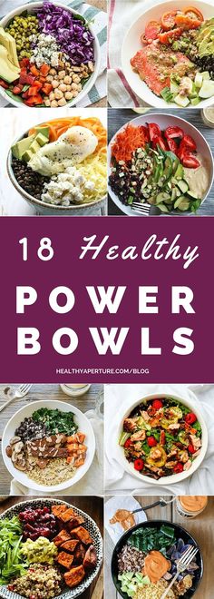 Looking for a lunch option that will keep you full and focused until dinner? Try one of these 18 Healthy Power Bowls! Power Bowls, Lunch Bowl, Healthy Bowls, Paleo Lunch, Healthy Easy, Bowls Recipe, Healthy Lunch, Paleo Recipes, Healthy Choices